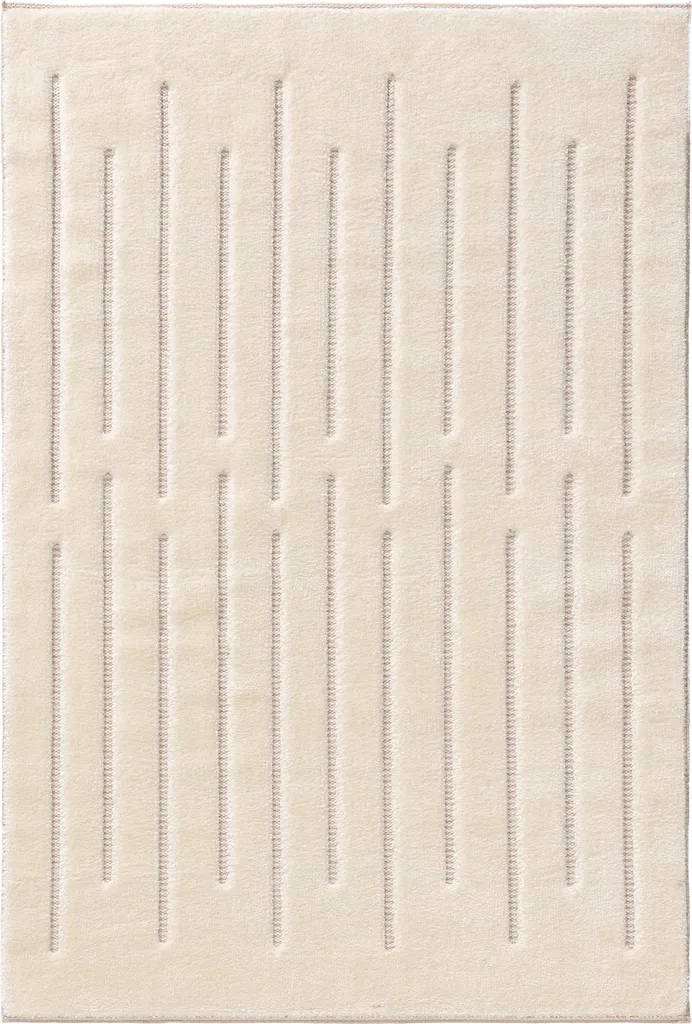 Tapis Facile d'Entretien Interiyou Verona Cream A2 120x170 Anti-Taches