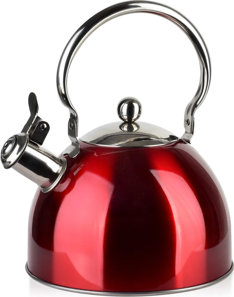 Bouilloire à thé traditionnelle 2,5L rouge Mondex pour toute cuisine