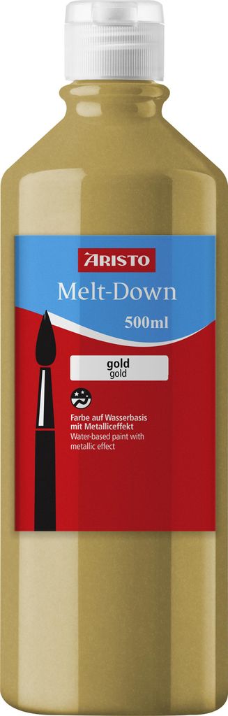Aristo Meltdown 500ml Flüssigmalfarbe gold, Metalleffekt
