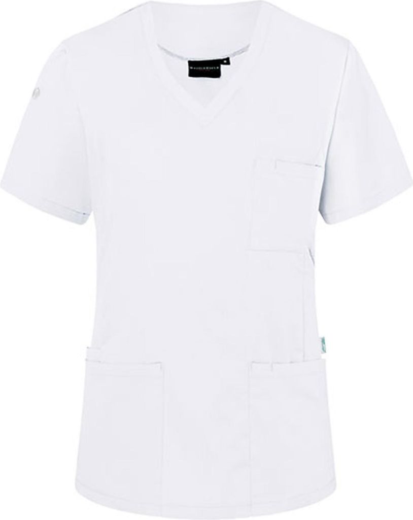 KARLOWSKY Damen Schlupfkasack ESSENTIAL V-Neck Regular Weiß 3XL