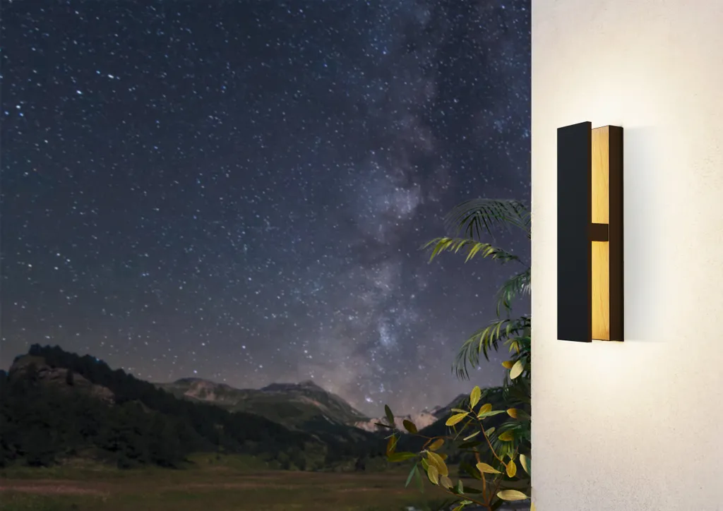 Eglo 900291 COSTORIO LED Lampada Esterno IP44 11.7W Nero e Marrone - 2