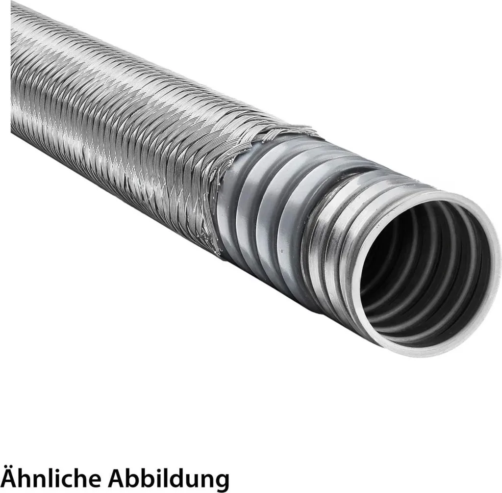 Gaine étanche 45mm avec tresse acier anti-abrasion et profilé PVC