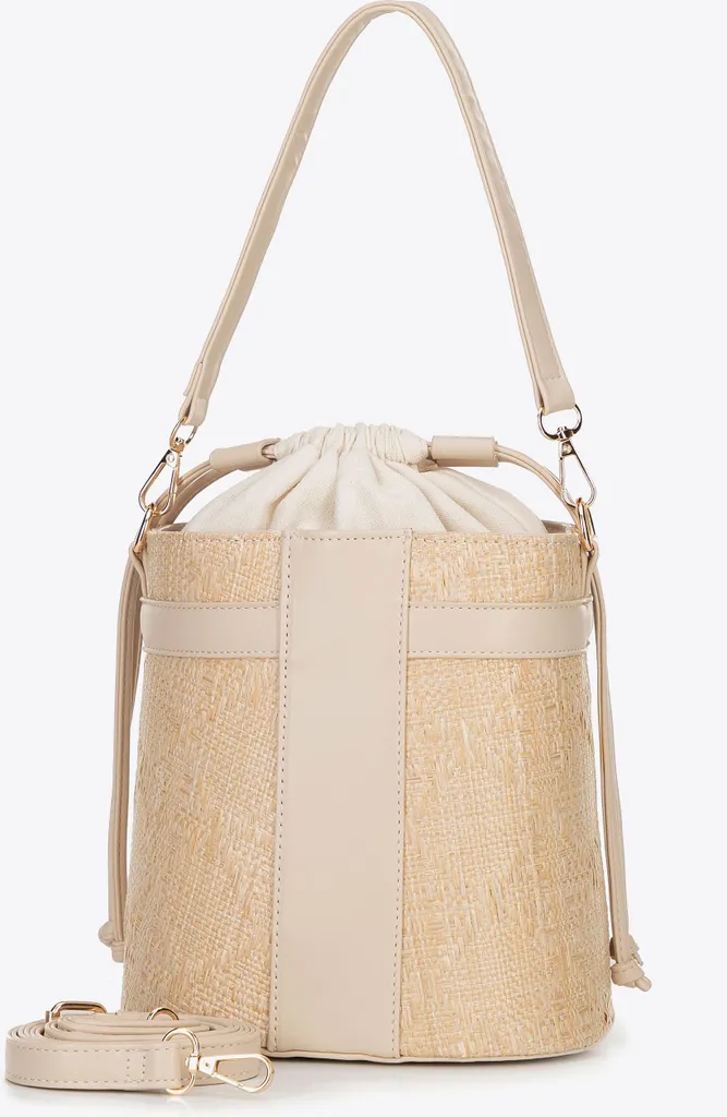 Sac à main beige Wittchen pour femme au design texturé moderne