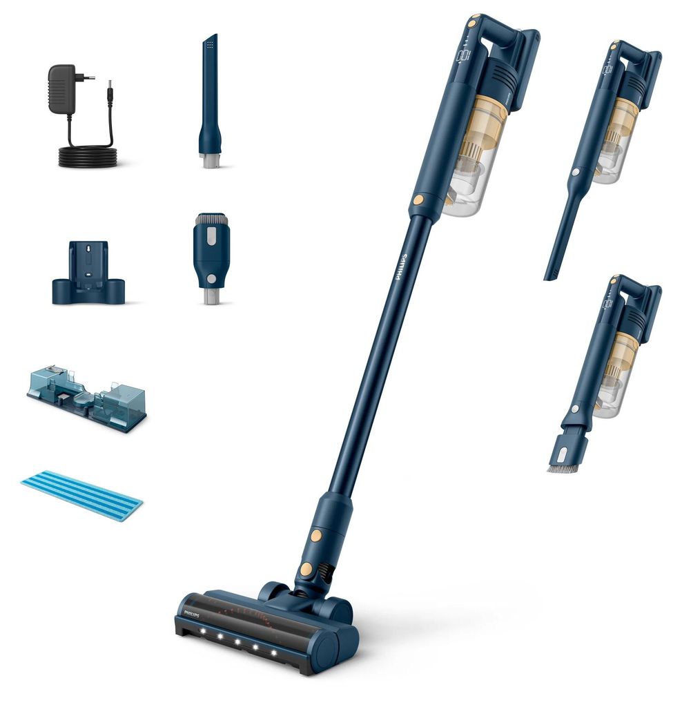 Philips kabelloser Staubsauger Serie 5000, 25,2 V, blau Produktbild 