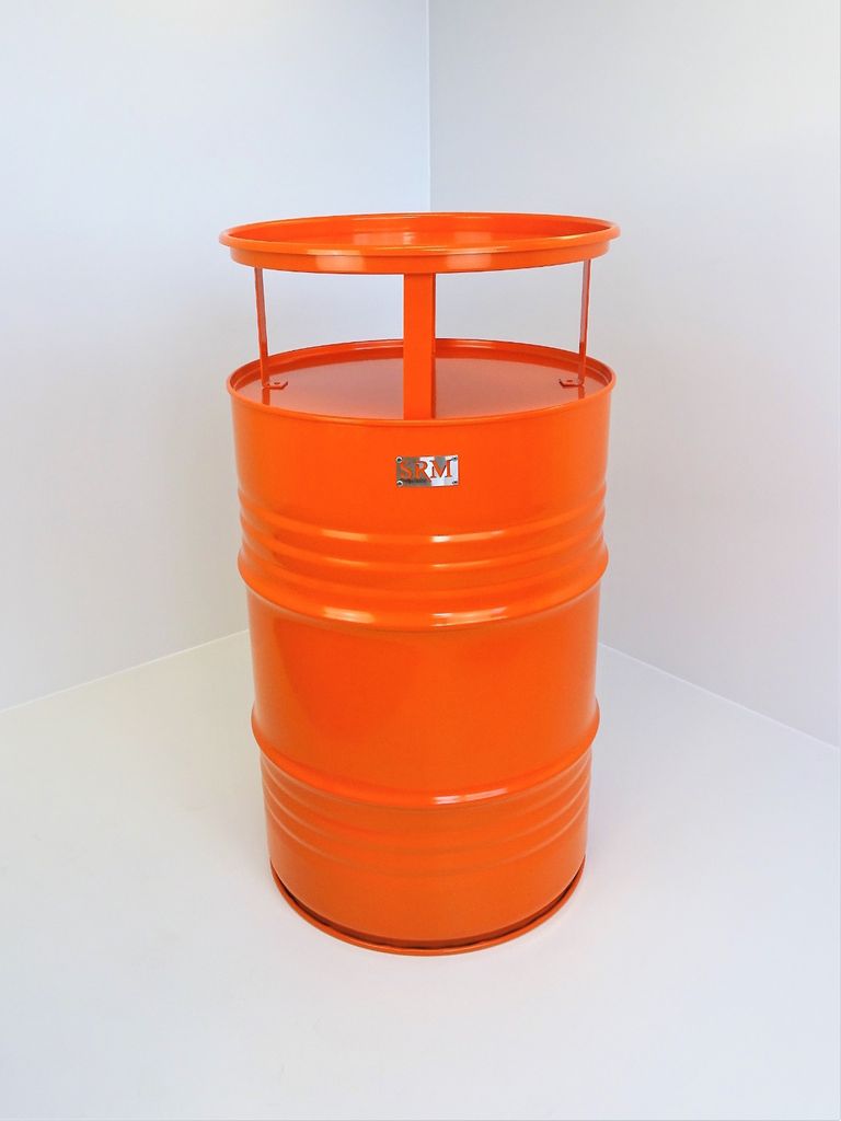 Fassmöbel Stehtisch Bistro - Tisch Design Partytisch Orange Produktbild 3