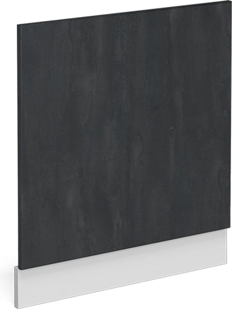 Vicco Pannello frontale R-Line, 60 cm senza piano di lavoro, Calcestruzzo nero/Bianco