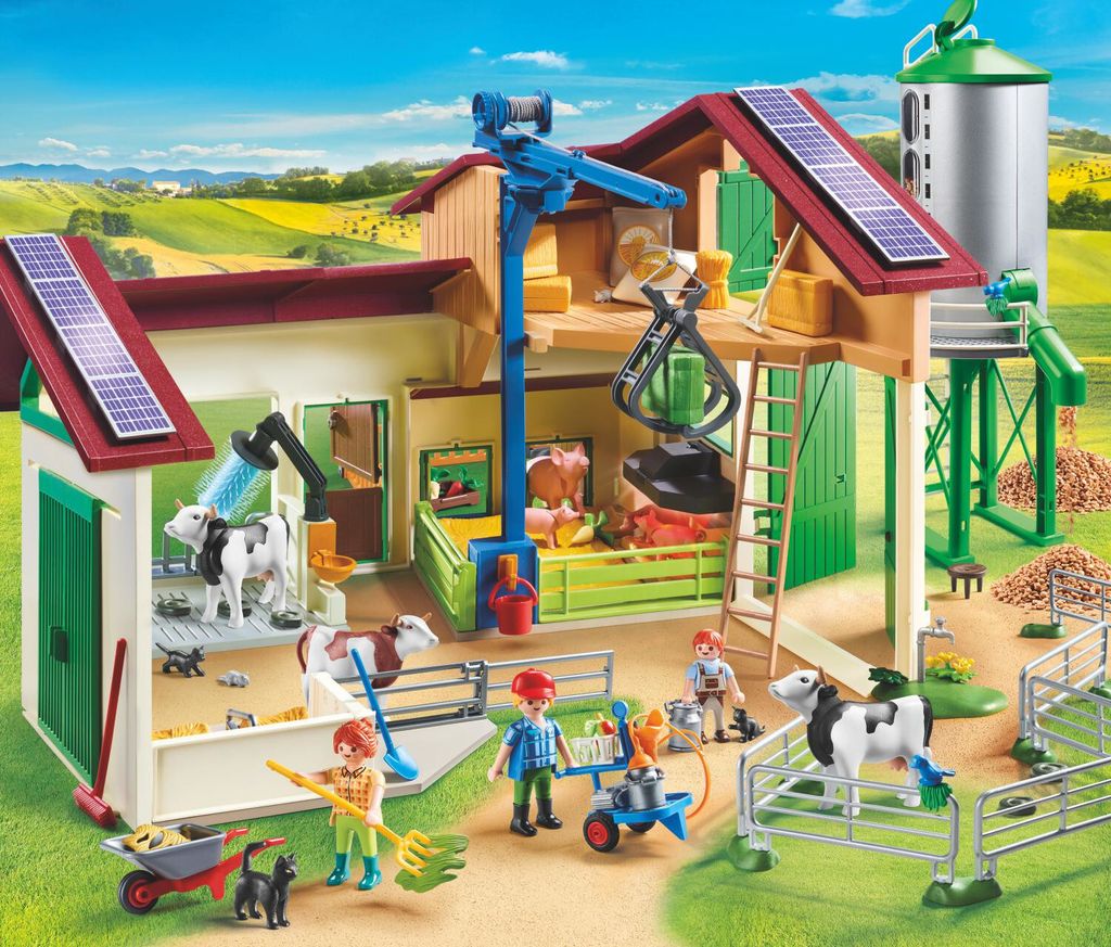 PLAYMOBIL 70132 Bauernhof mit Silo Produktbild 5