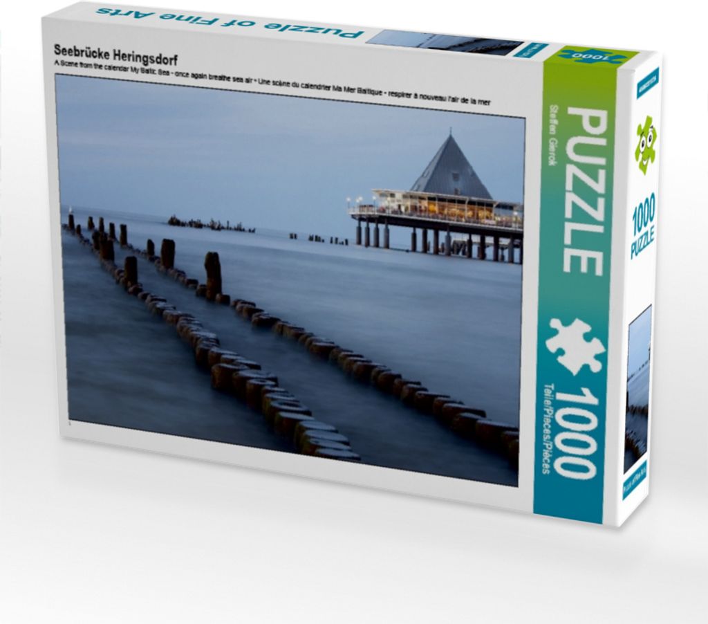 Calvendo Seebrücke Heringsdorf 1000 Teile Puzzle quer Produktbild 