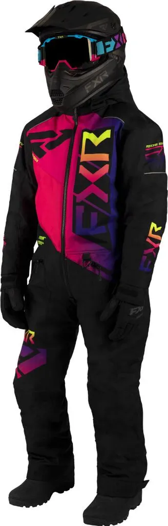 Combinaison Monopièce FXR Helium 2023 Jeunes Noir Rose Taille 14