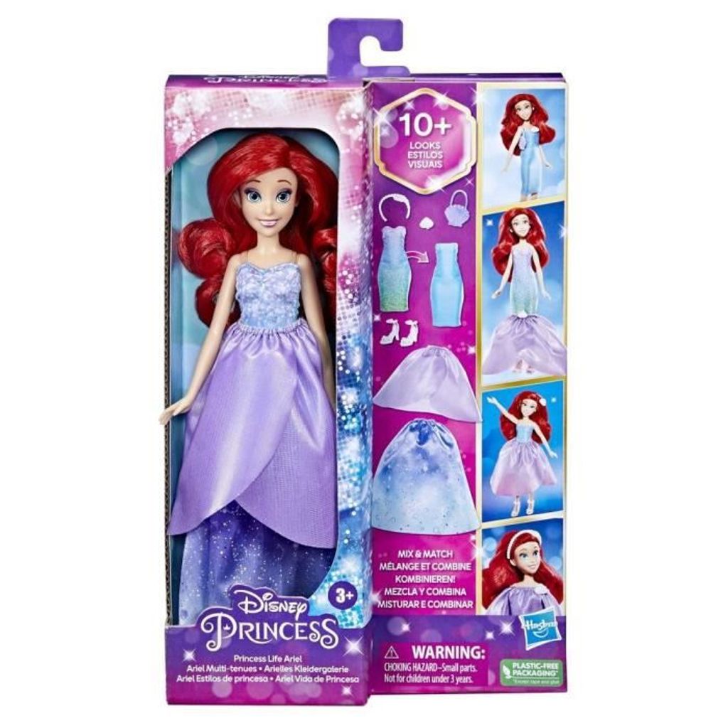 Hasbro Disney Prinzessin Ariel Puppe 10 Stile F4624 Produktbild 
