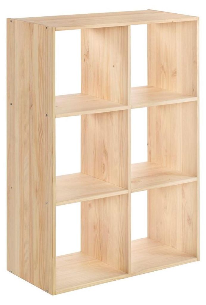 Libreria modulare 6 cubi dinamic in pino massello Immagine del prodotto 