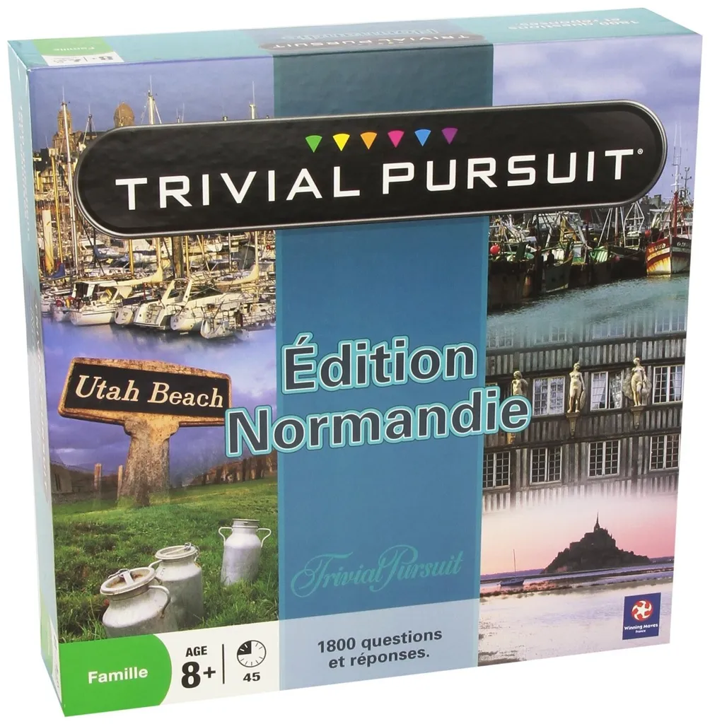Jeu de Plateau Trivial Pursuit Normandie pour Soirées en Famille