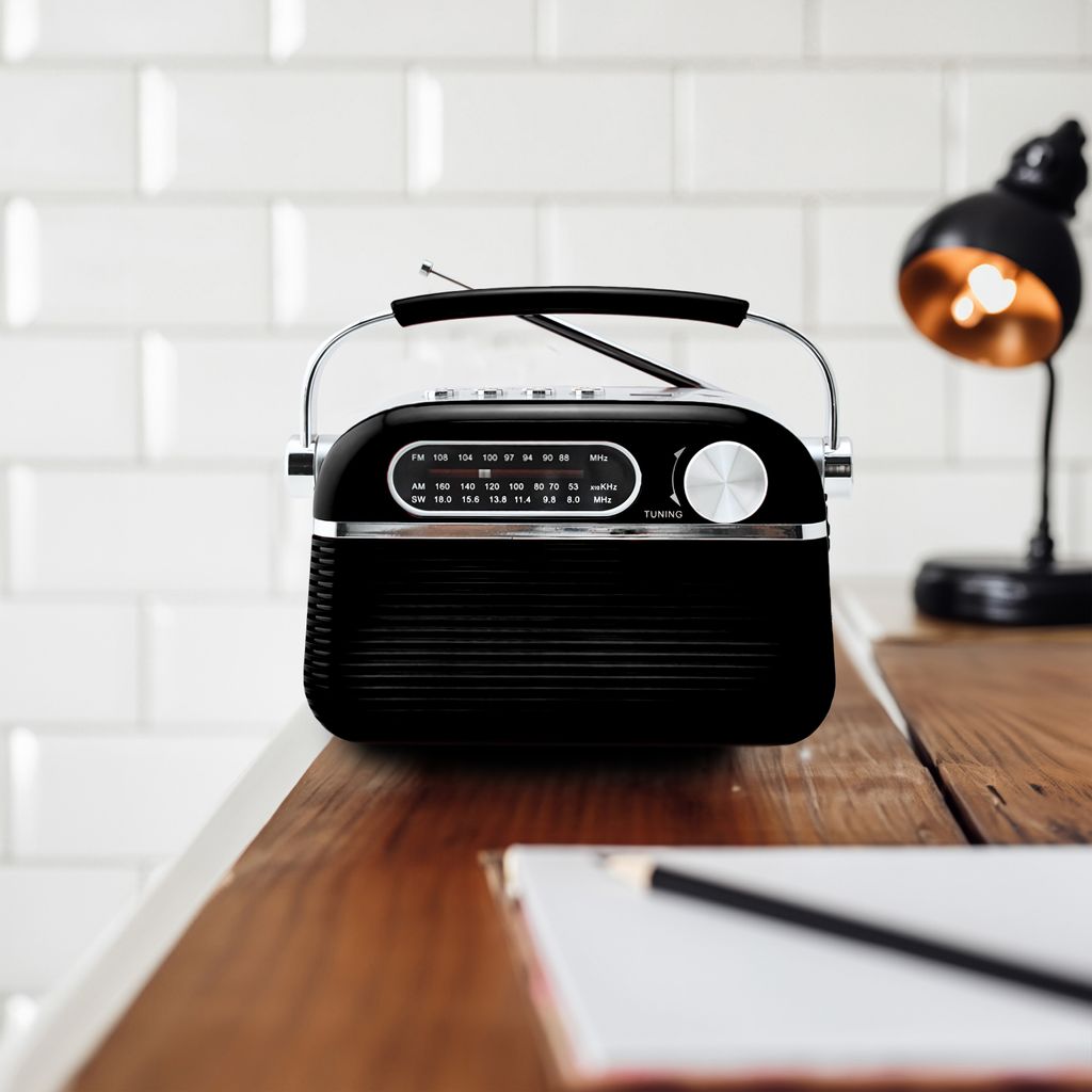 Retro rádio reproduktor Vintage rádio 1200 mAh přenosné FM Obrázek produktu 7