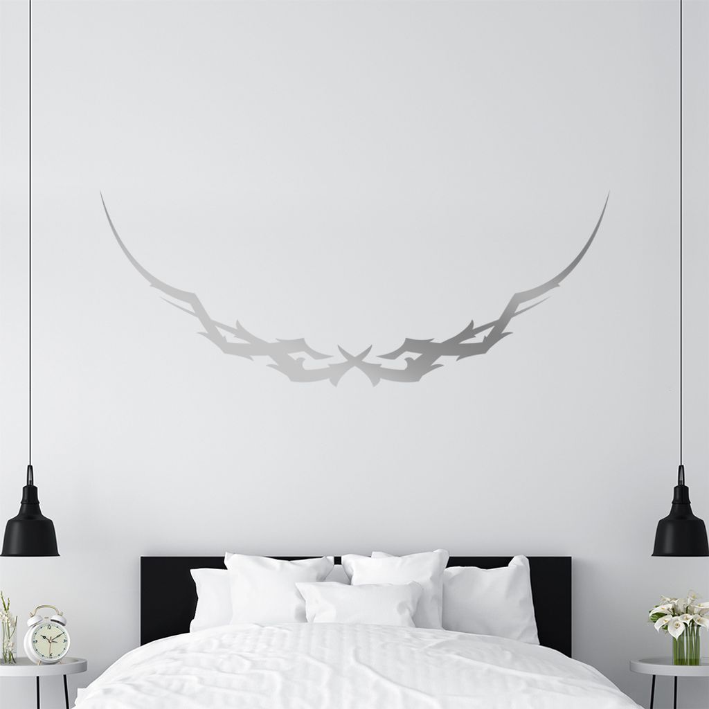 KIWISTAR Tribal geschwungen Wandtattoo in 6 Größen - Wandaufkleber Wall Sticker - Dekoration, Küche, Wohnzimmer, Schlafzimmer, Badezimmer