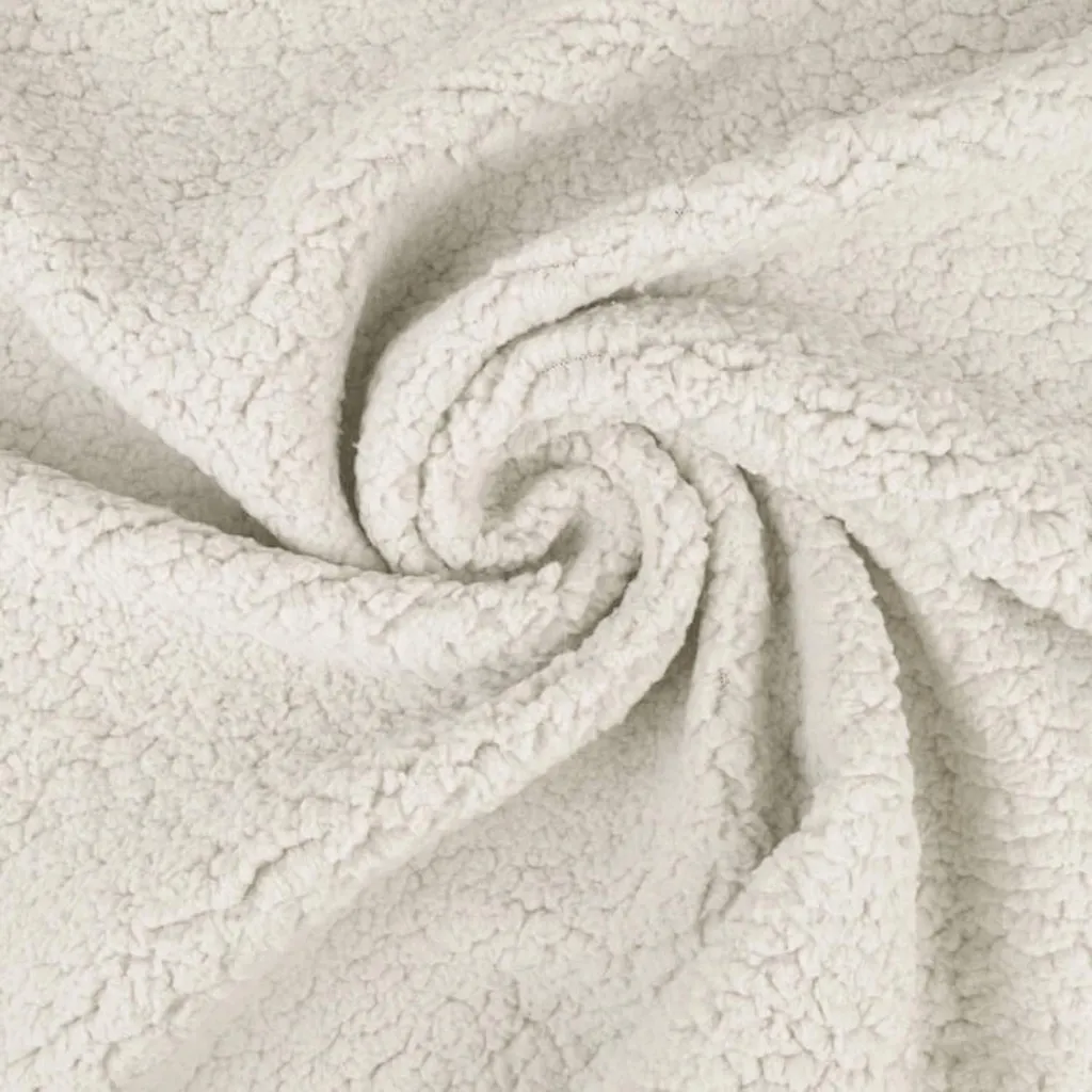 Coupon de Tissu Peluche Sherpa Écru 2,5m - Matière Douce Craft Loom