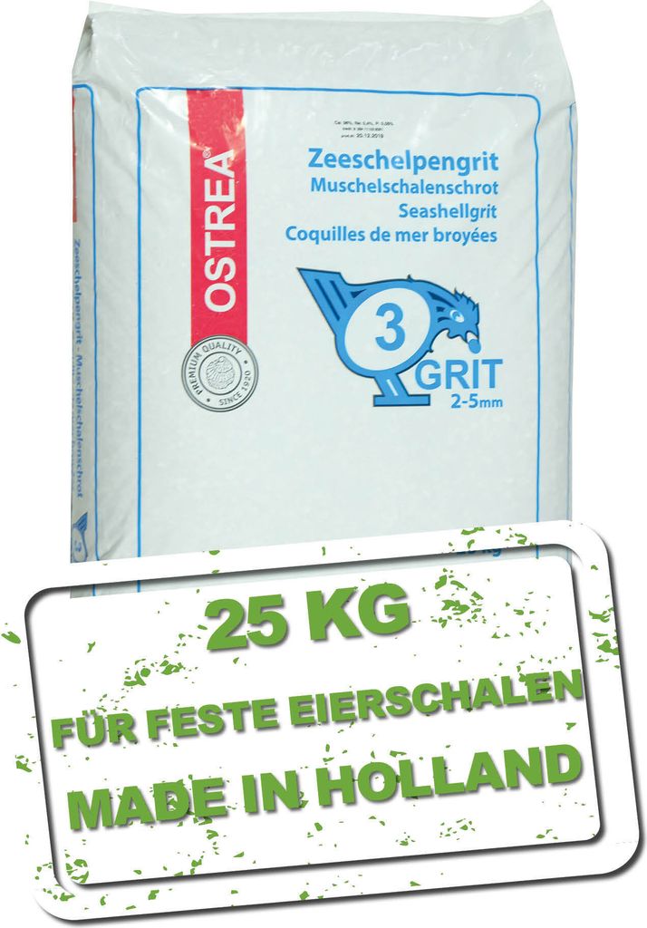 Muschelkalk 25Kg für Hühner