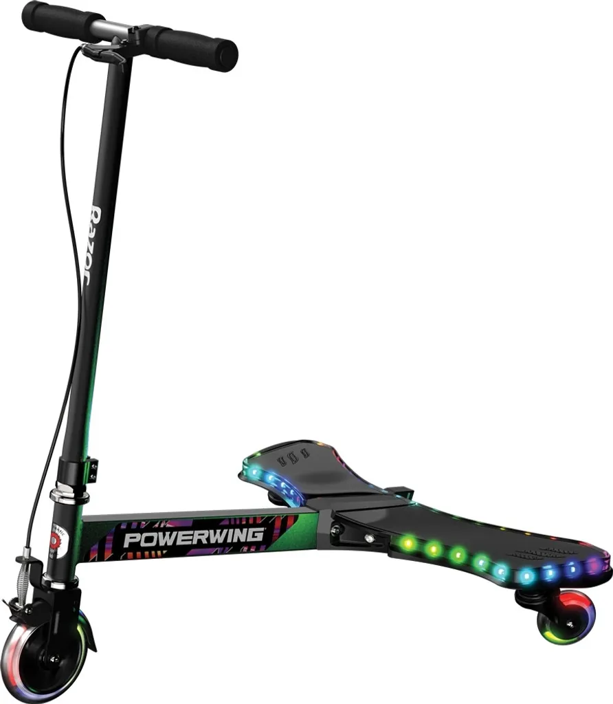 Razor PowerWing Lightshow Trottinette 3 Roues avec Lumières LED 360°