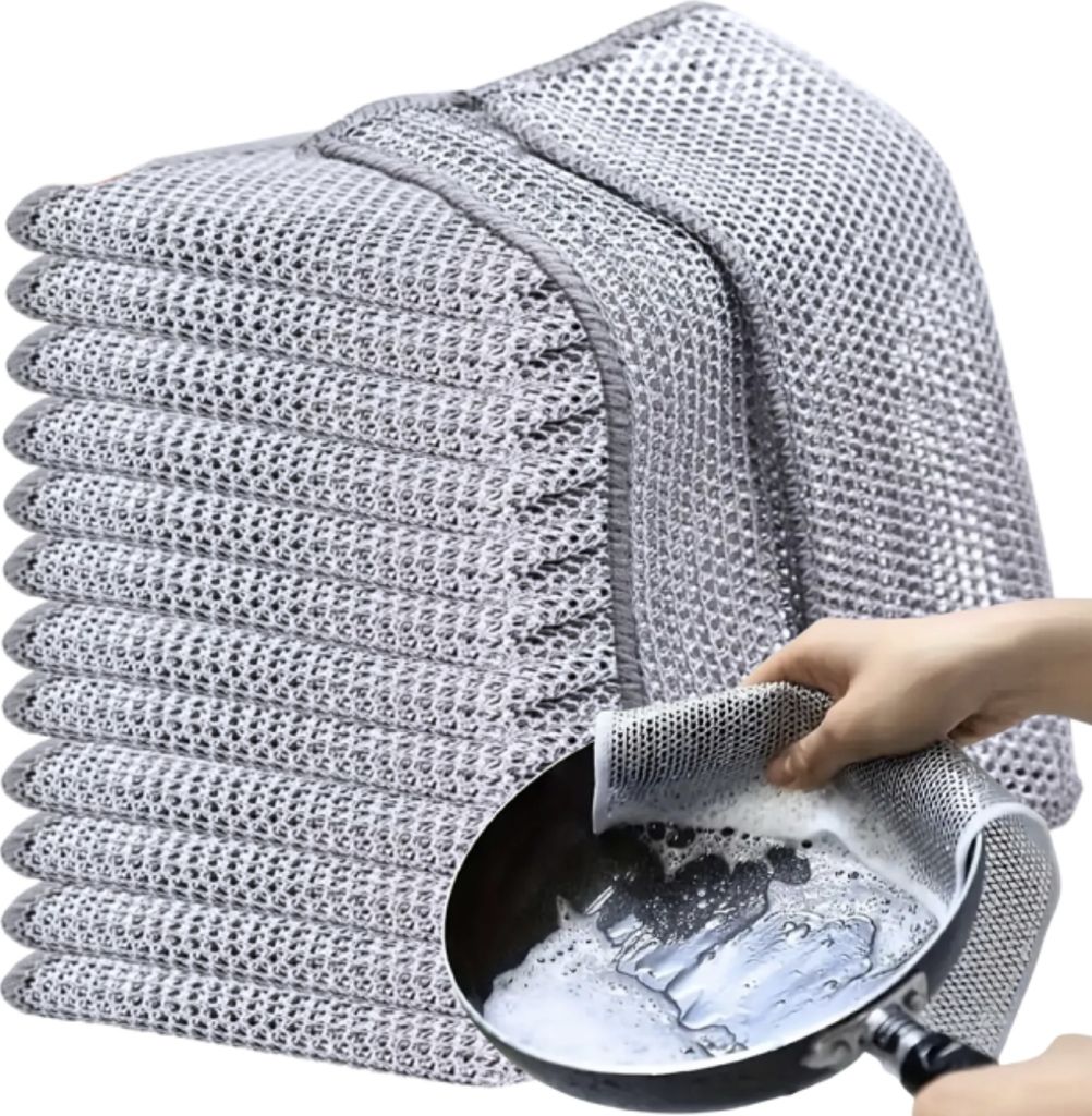 Set di 12 spugne da cucina in filo - universali e Immagine del prodotto 