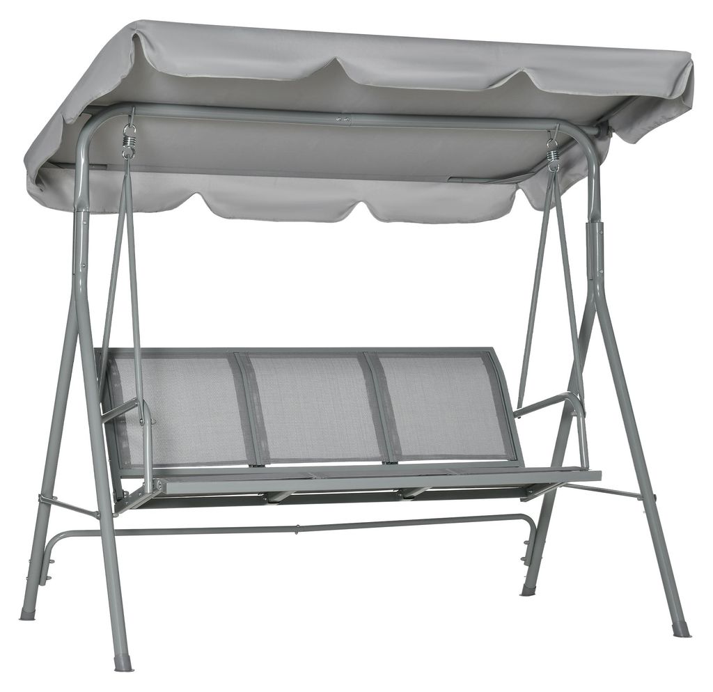 Outsunny Hollywoodschaukel 3-Sitzer Schaukelbank Produktbild 