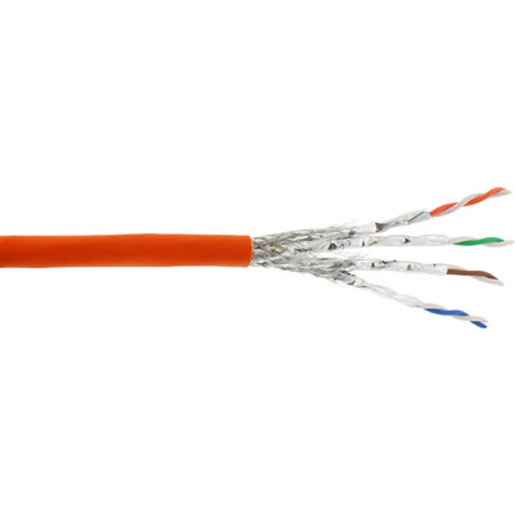 Cavo Rete Cat.7 S/FTP InLine 20m Arancione CCA LSZH per Installazione