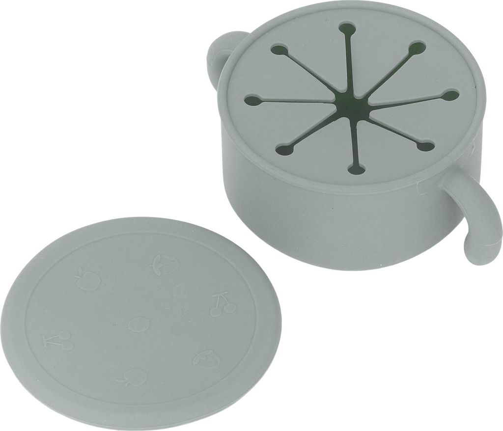Babyschale aus Silikon, sicher, rutschfest, mit starkem Saugfuß, Griffdesign für Kleinkinder mit Deckel für Kinder ab 6 Monaten, Militärgrün