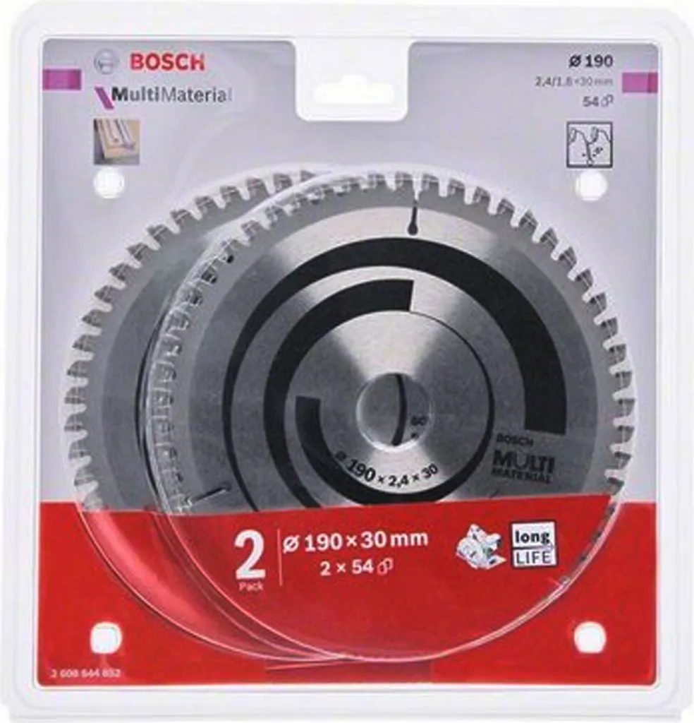 Lame 190x30 mm Bosch Multi Material dents carbure 54T haute qualité
