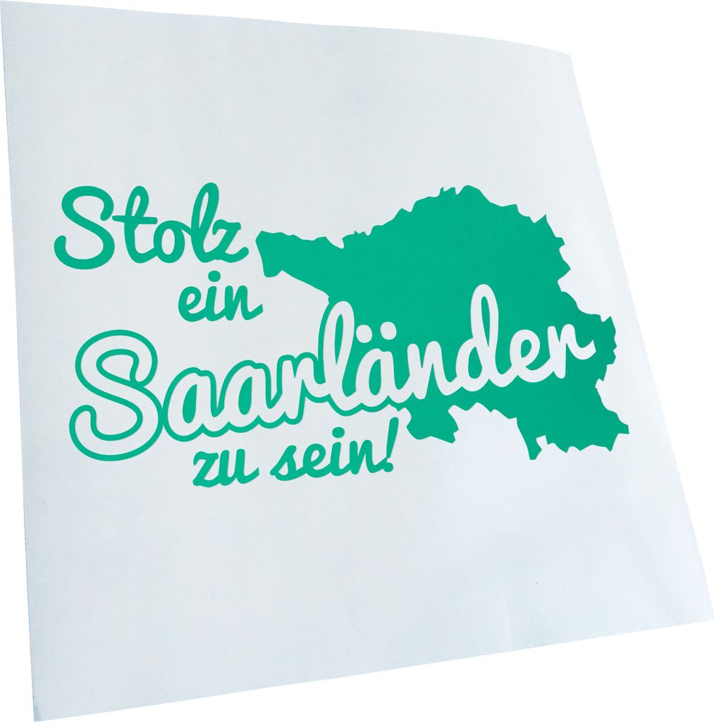Kiwistar - Autoaufkleber - Saarländer Saarland Stolz - Blau - 20x10cm - Aufkleber für Auto, Laptop, Fahrrad, LKW, Motorrad mehrfarbig JDM Decal R...