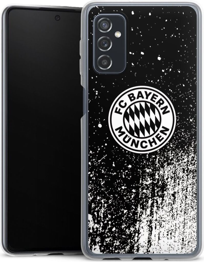DeinDesign Handyhülle für Samsung Galaxy M52 5G Silikon Hülle Case Smartphone Schutzhülle FC Bayern München FCB Offizielles Lizenzprodukt
