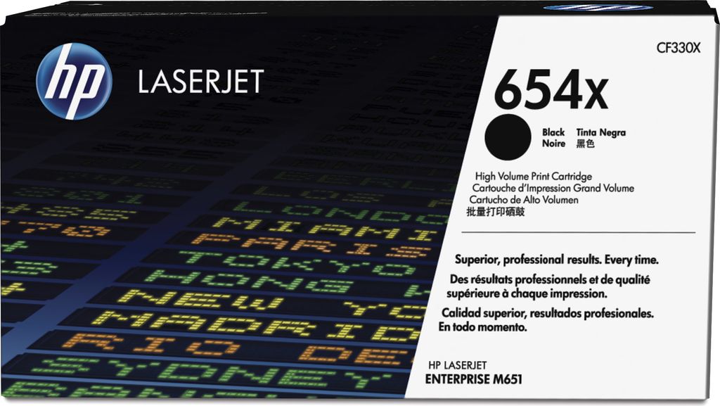 HP HP Cartridge No 654X HP654X HP 654X Black Schwarz Produktbild 