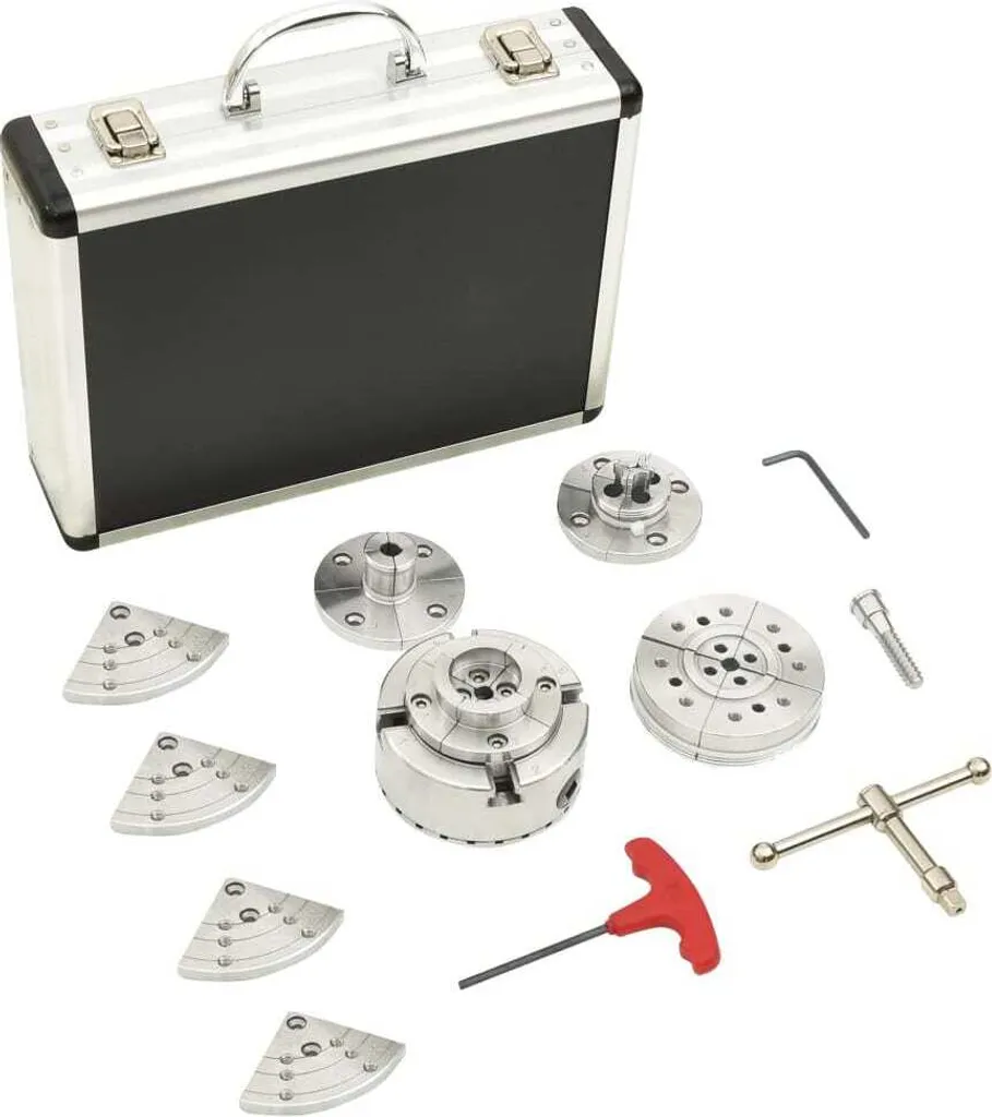 Kit mandrin autocentrant 3,75 pouces en acier pour tour à bois précis