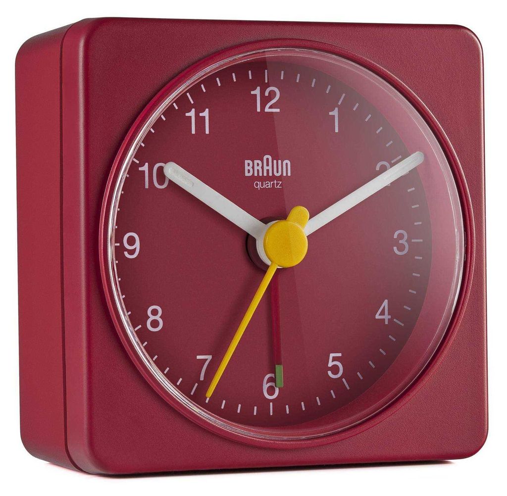 Braun BC 02 R Réveil à quartz rouge Image du produit 