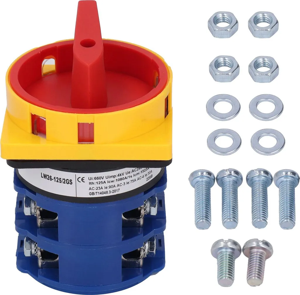 Commutateur à came rotative verrouillable 125A CA 240V/440V LW26