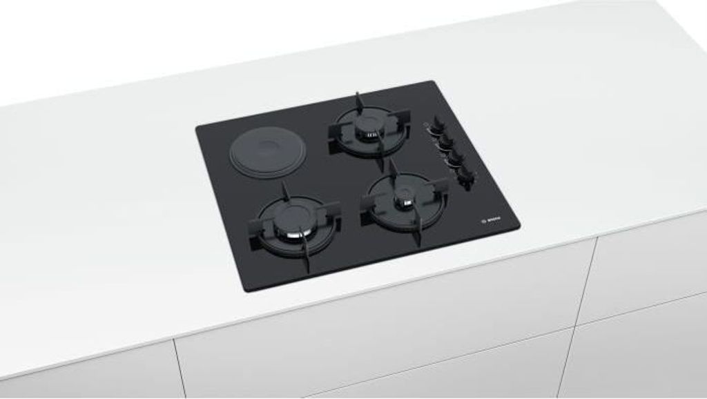 Bosch Serie 2 POY6B6B10, Schwarz, Integriert, 60 cm, Kombi, Produktbild 
