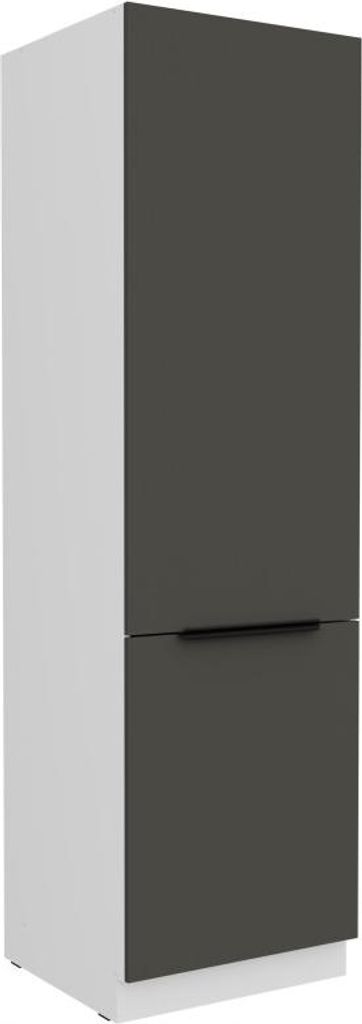 Schrank für Einbaukühlschrank LUNARA – Breite 60 cm, Graphit/Weiß