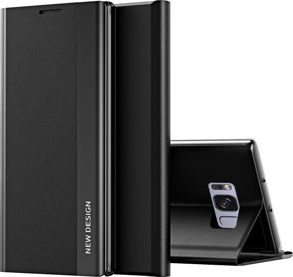 Cover Samsung S8 Plus Magnetica LaimTop - Portafoglio Business Nero