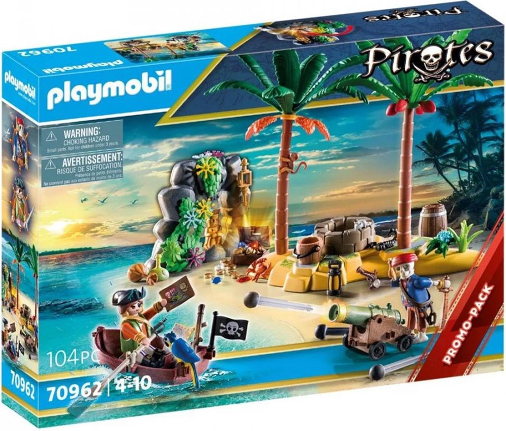 PLAYMOBIL Pirati 70962 Isola del tesoro dei pirati con Immagine del prodotto 