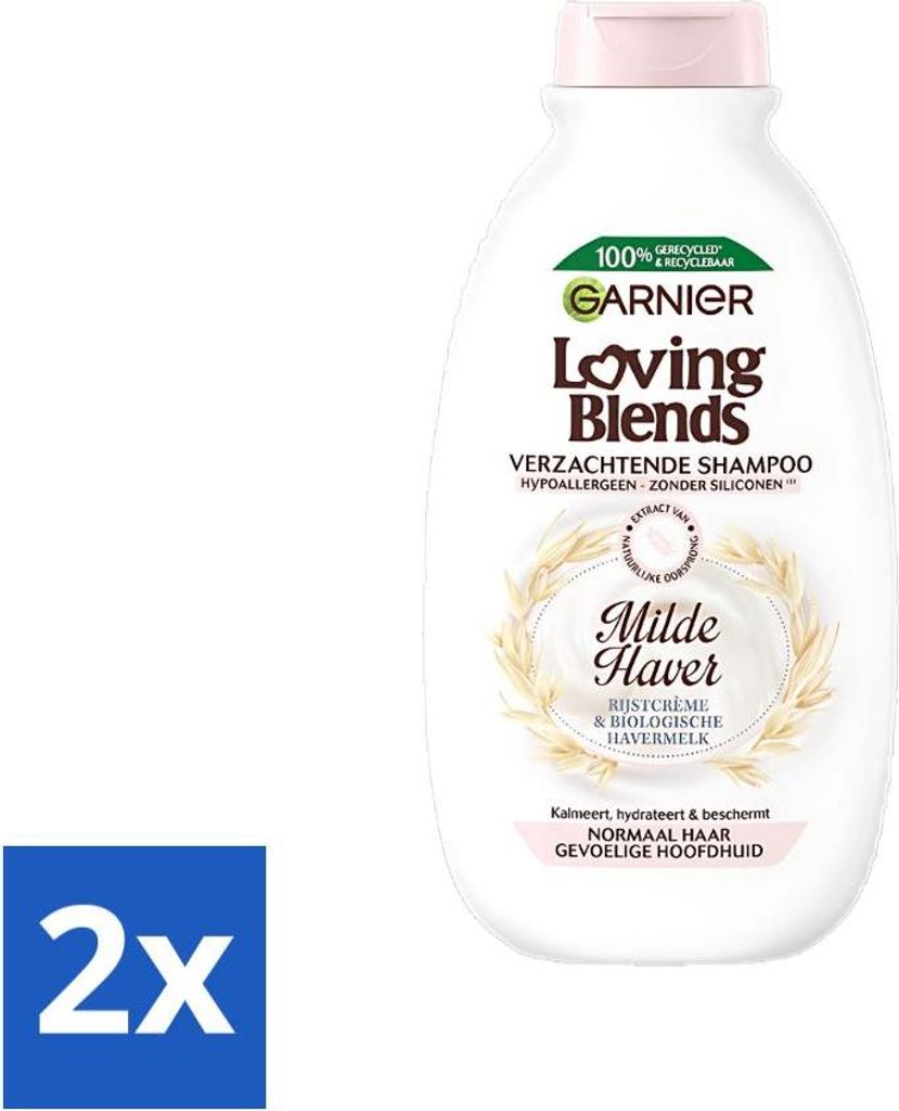 Garnier Loving Blends Mildes Hafershampoo 300 ml - Vorteilspack - 2 Stücke