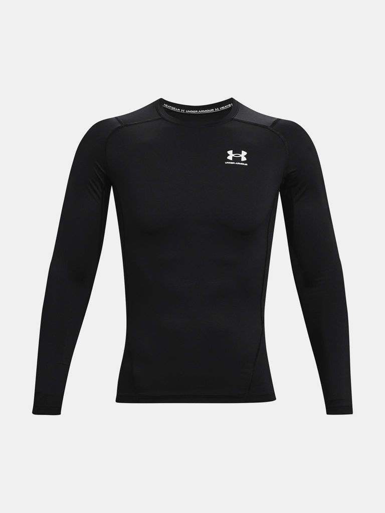 Under Armour UA HeatGear Armour Comp LS Herren Langarmshirt Schwarz 3XL