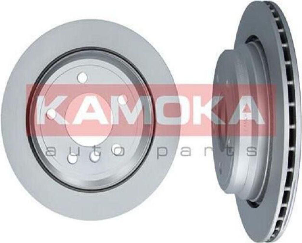 2x KAMOKA Bremsscheibe 1031672 hinten für BMW 5 Limousine Produktbild 