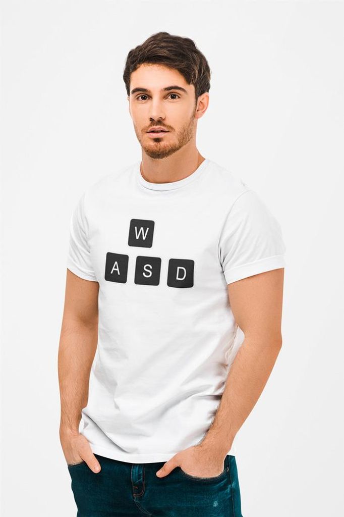 D&B Uni Polo GM00002 Gamer Weiß-Größe S