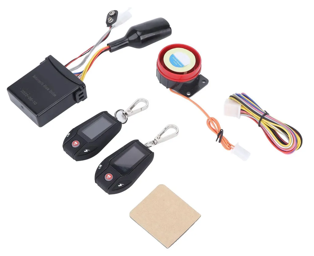 Protection antivol moto pour stationnement urbain avec moniteur PKE