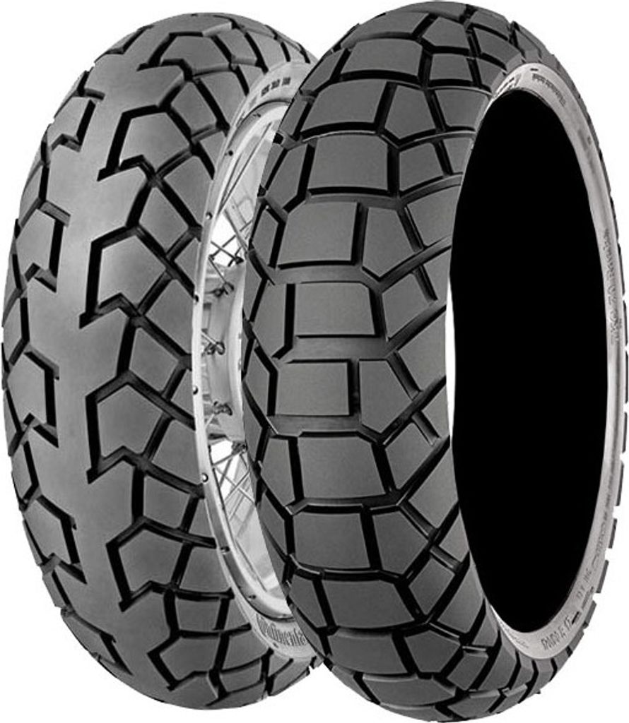 Paar Motorradreifen Continental 110/80-18 58H Tkc70 M+S + 170/60-17 72S Tkc70 Rocks M+S