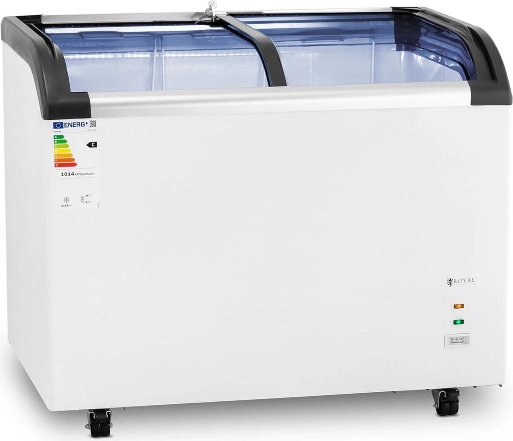 Expondo Royal Catering Gefriertruhe - 273 L - - Glastüren