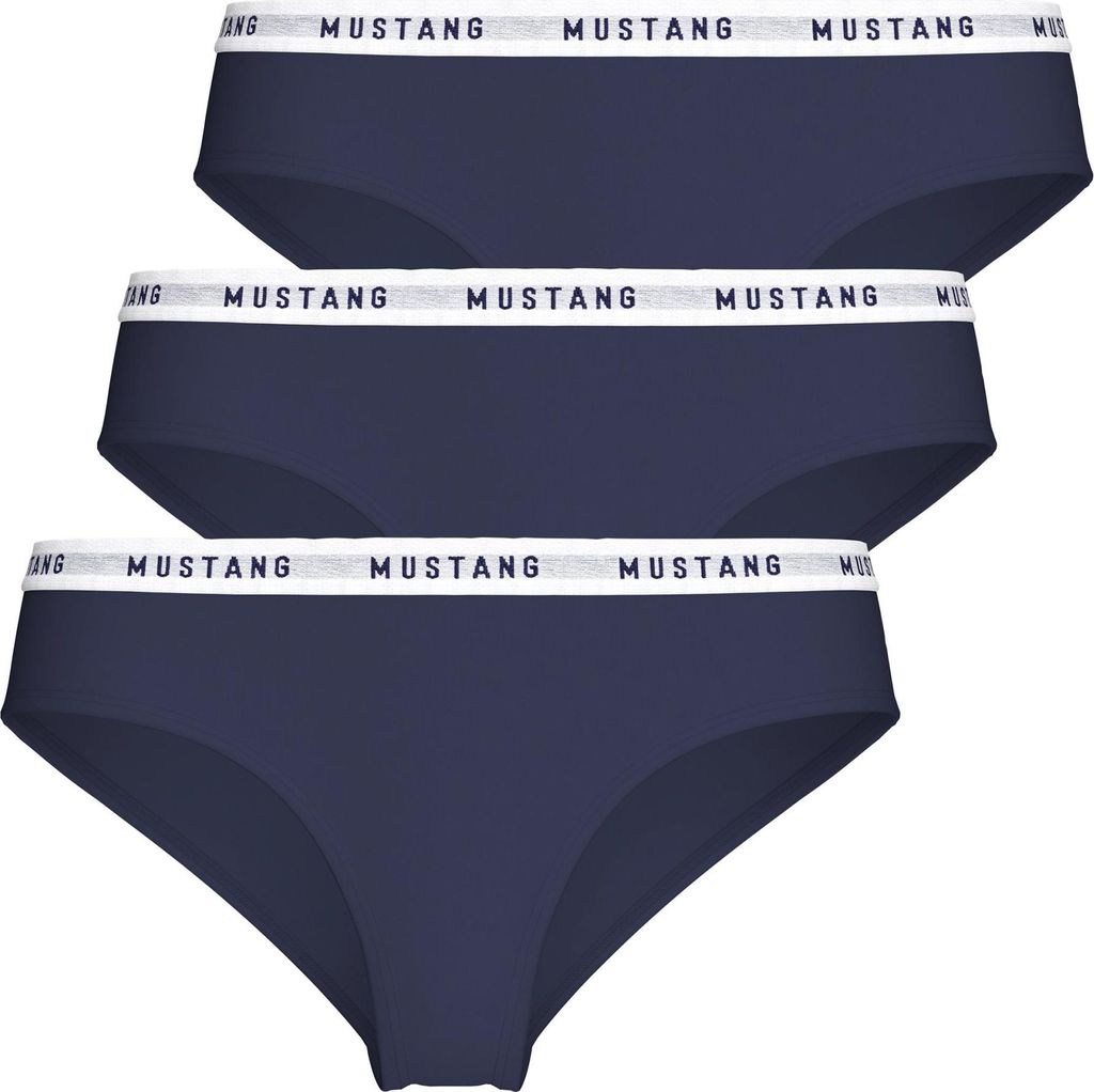 MUSTANG Malu Unterhose Hipster Unterwäsche Dessous Lingerie Schlüpfer 3er Set