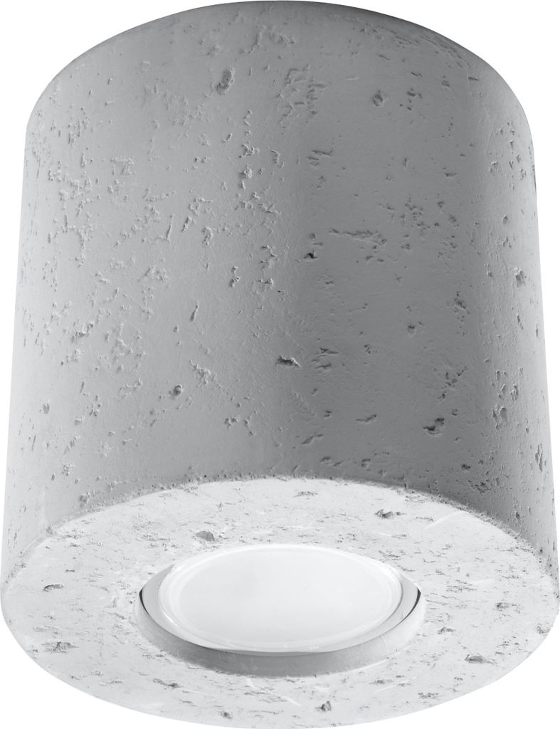 Deckenleuchte ORBIS Beton 1xGU10 10W Beton 10x10x10cm Produktbild 