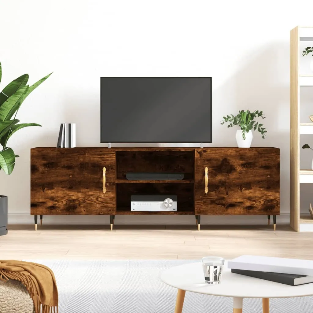 Mobile TV Maison Exclusive Rovere Affumicato 150x30x50 cm Elegante