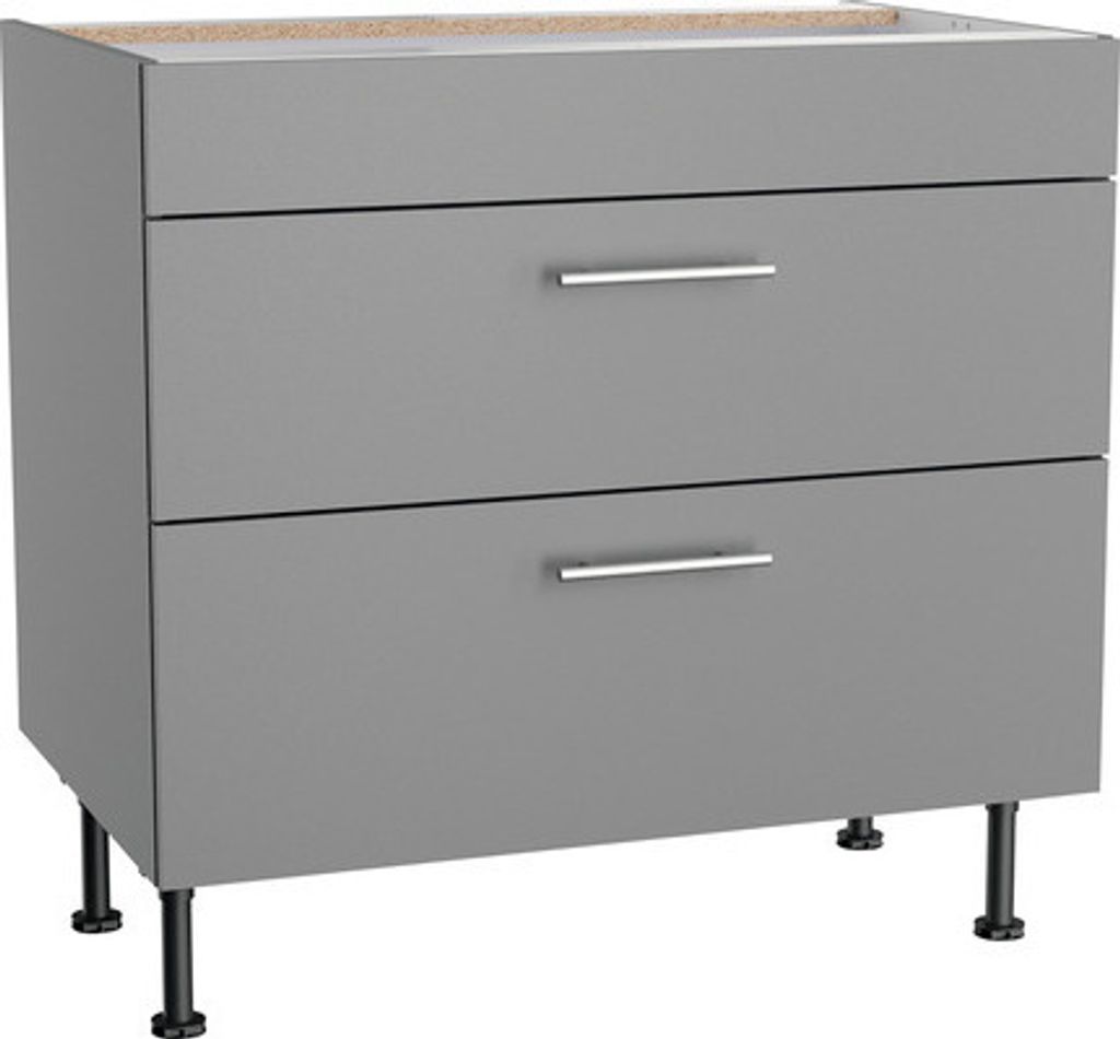 Optifit Kochfeldumbauschrank Mats825 BxTxH 90 x 58,4 x 87 cm basaltgrau matt zerlegt KFMA UC936-8E+
