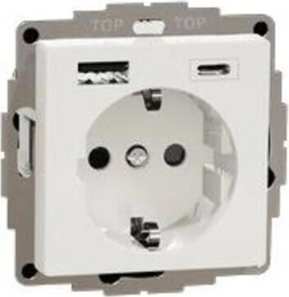 Prise de Courant Murale USB pour Recharger Smartphone Merten M
