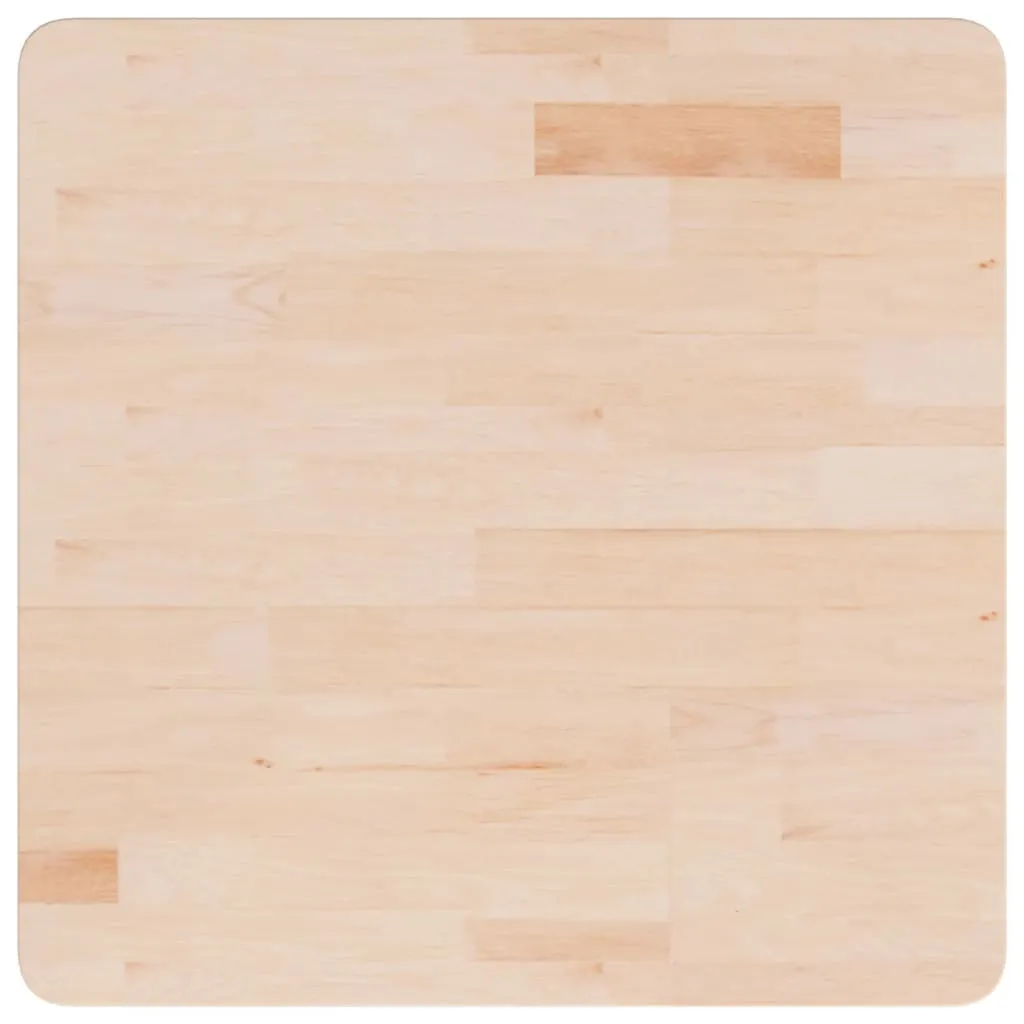 Piano Tavolo Rovere Massello 60x60x4 cm SYFAX | Top Quadrato Grezzo