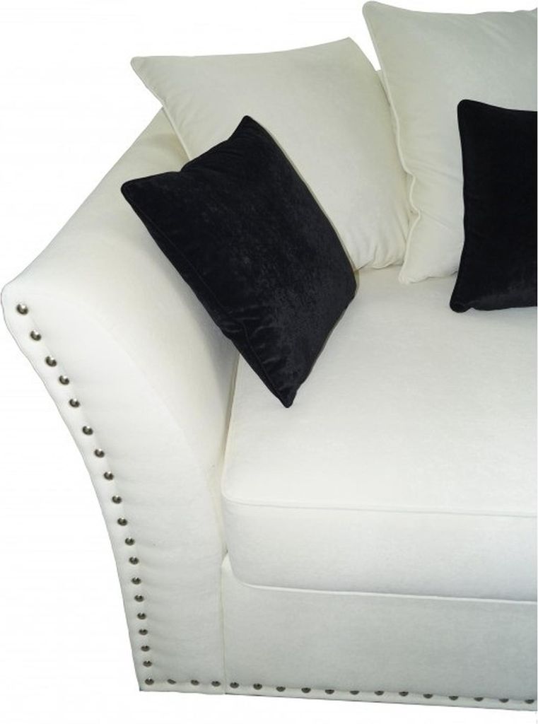 Klassische Design Couch Polster Sofa Dreisititzer Stoff Couchen Sofas 3 Sitzer
